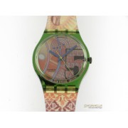 SWATCH Franco classic quarzo cassa e cinturino plastica colorata new